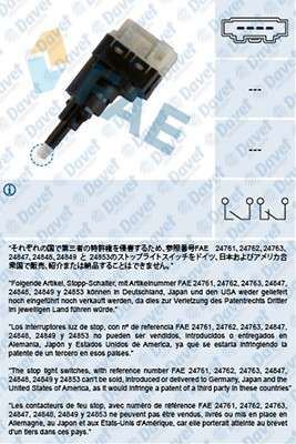 FAE 24761 Fren Musuru Caddy 3-Golf 4-5-6-Polo 4-Passat 4-5-A4-Leon